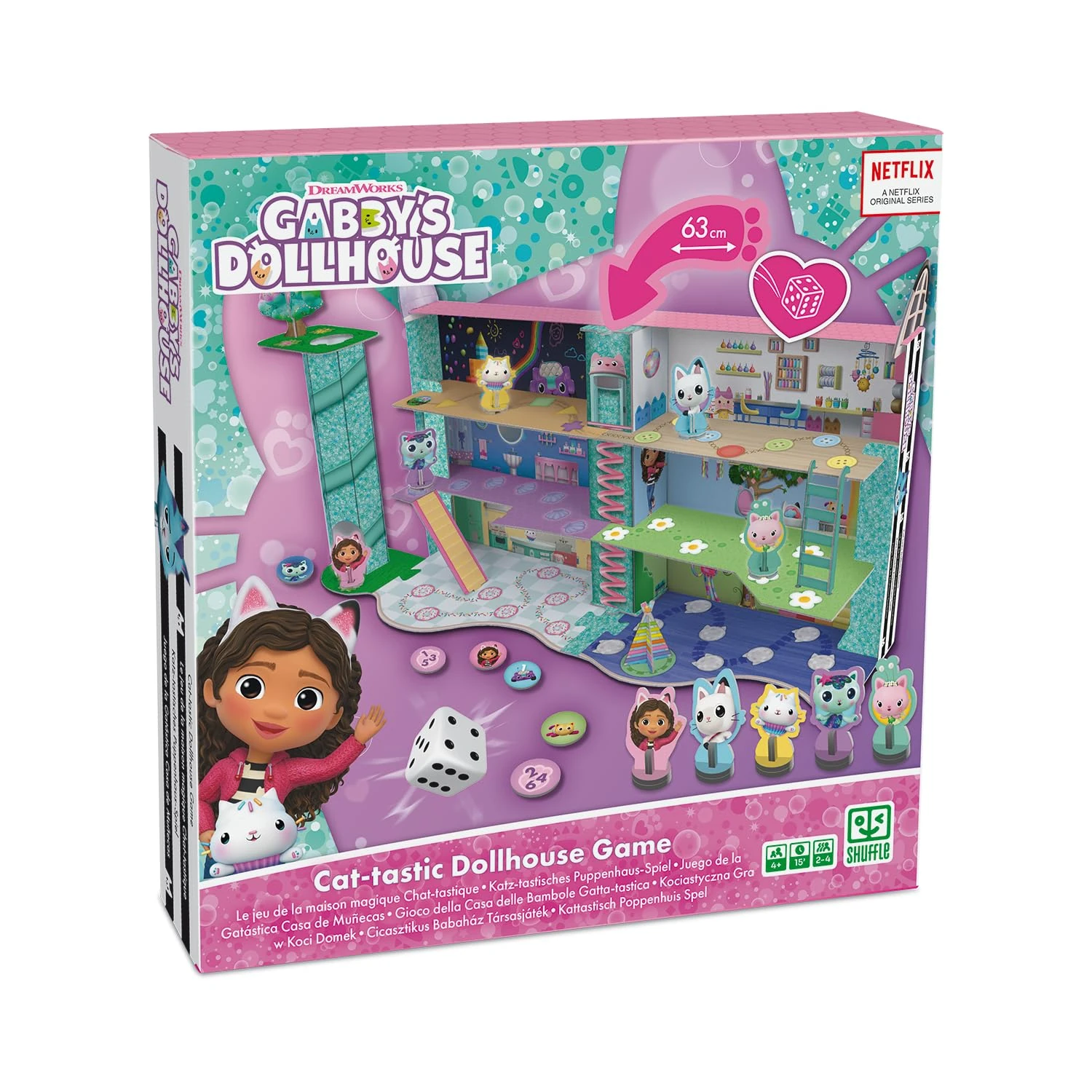 Shuffle FSCGabby´s Dollhouse - Cat-tastic Dollhaouse Game for children 4+ years, White