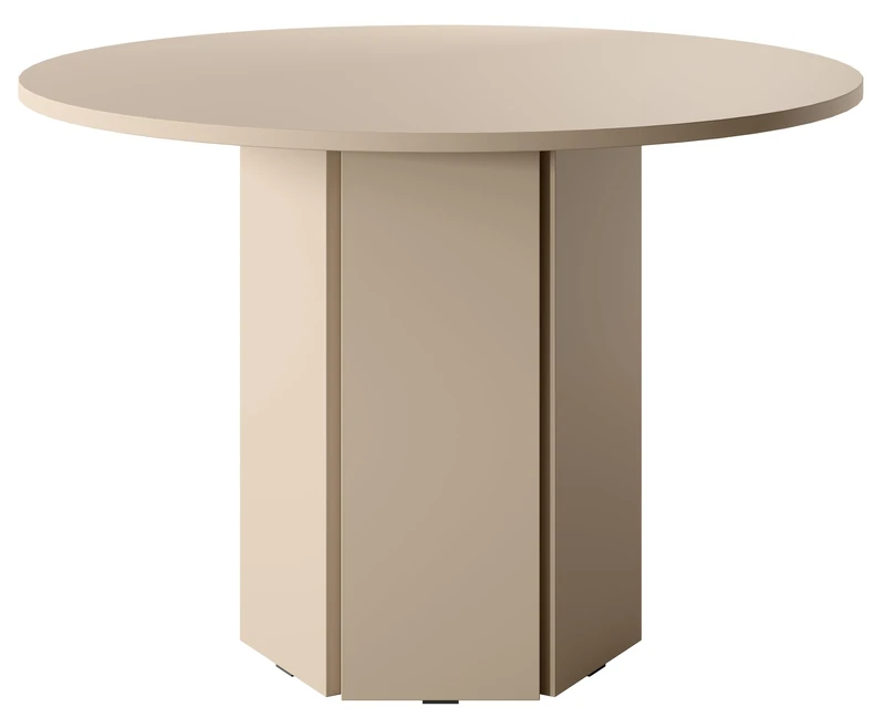 Selsey Hexa Cappuccino Round Dining Table - 104cm Diameter