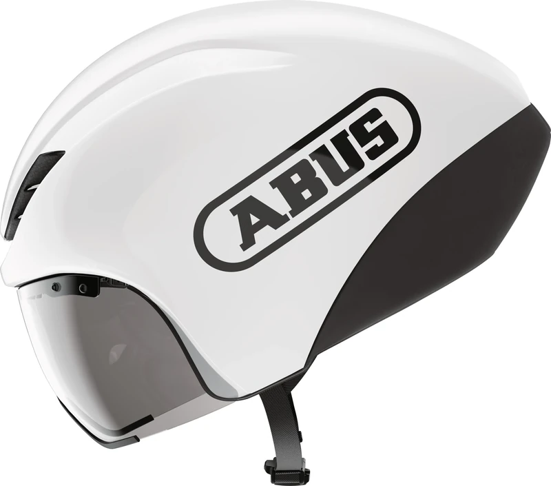 ABUS GameChanger TT 1.1 time trial Helmet - aerodynamic Bike Helmet for sporty riding - triathlon, time trial and track Cycling - for Men and Women - Size S, white