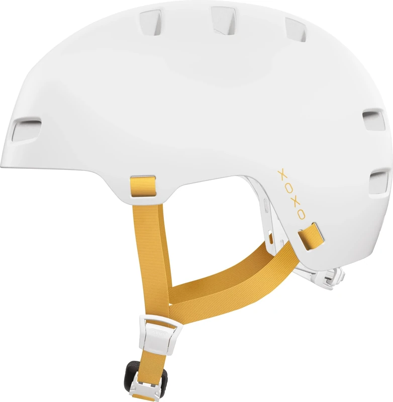 ABUS XOXO Bike Helmet - city Helmet in Skater look - Helmet for Skateboard, Bike, scooter - with Optimised chin pad - for Teenagers and Adults