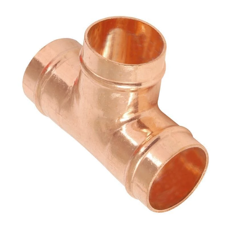 Bag of 10-28mm Solder Ring Equal Tee (Known as 28mm Copper Fittings / 28mm tee Also/Plumbing Fittings Also Available in 8mm, 10mm, 15mm, 22mm, 28mm, 35mm, 42mm and 54mm)