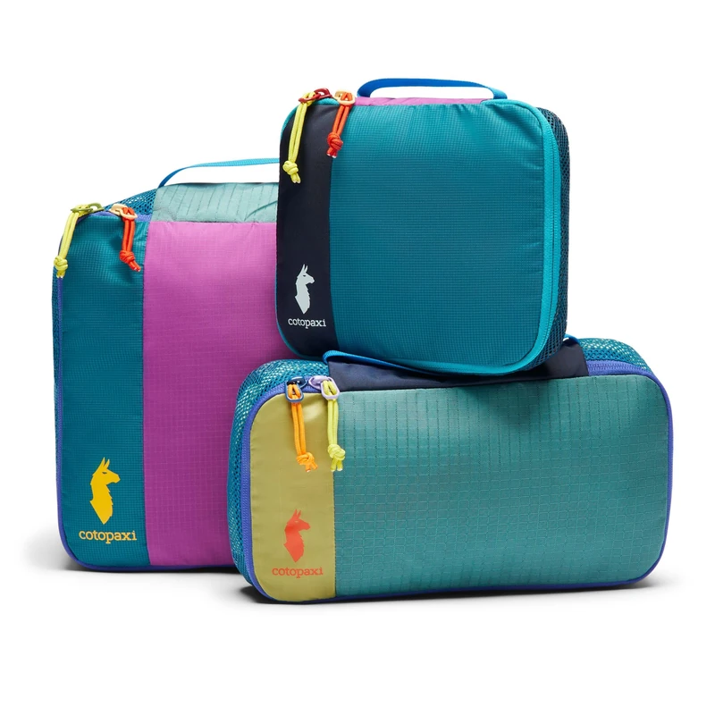 Cotopaxi Cubo Packing Travel Bundle Del Dia - Random Color - One Of A Kind! No Bags Are The Same!