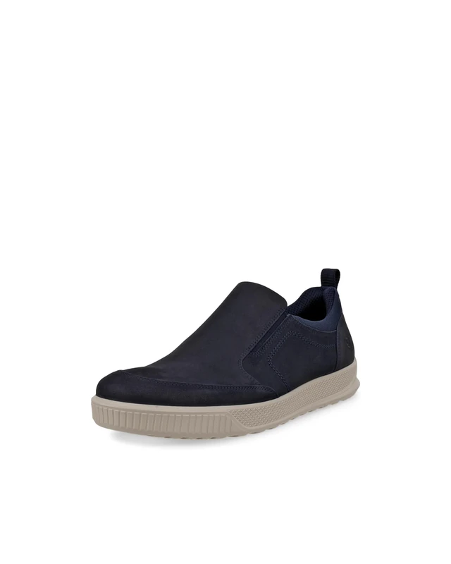 ECCO Men's Byway Epoch Slip on Sneaker, Marine Nubuck, 15-15.5