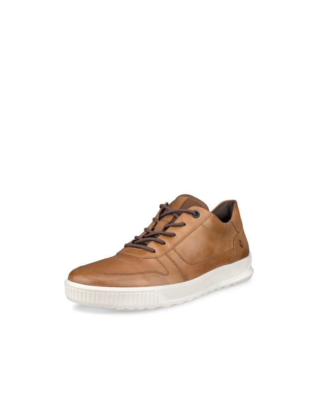 ECCO Men's Byway Origin Tie Casual Sneaker, Camel Nubuck, 14-14.5