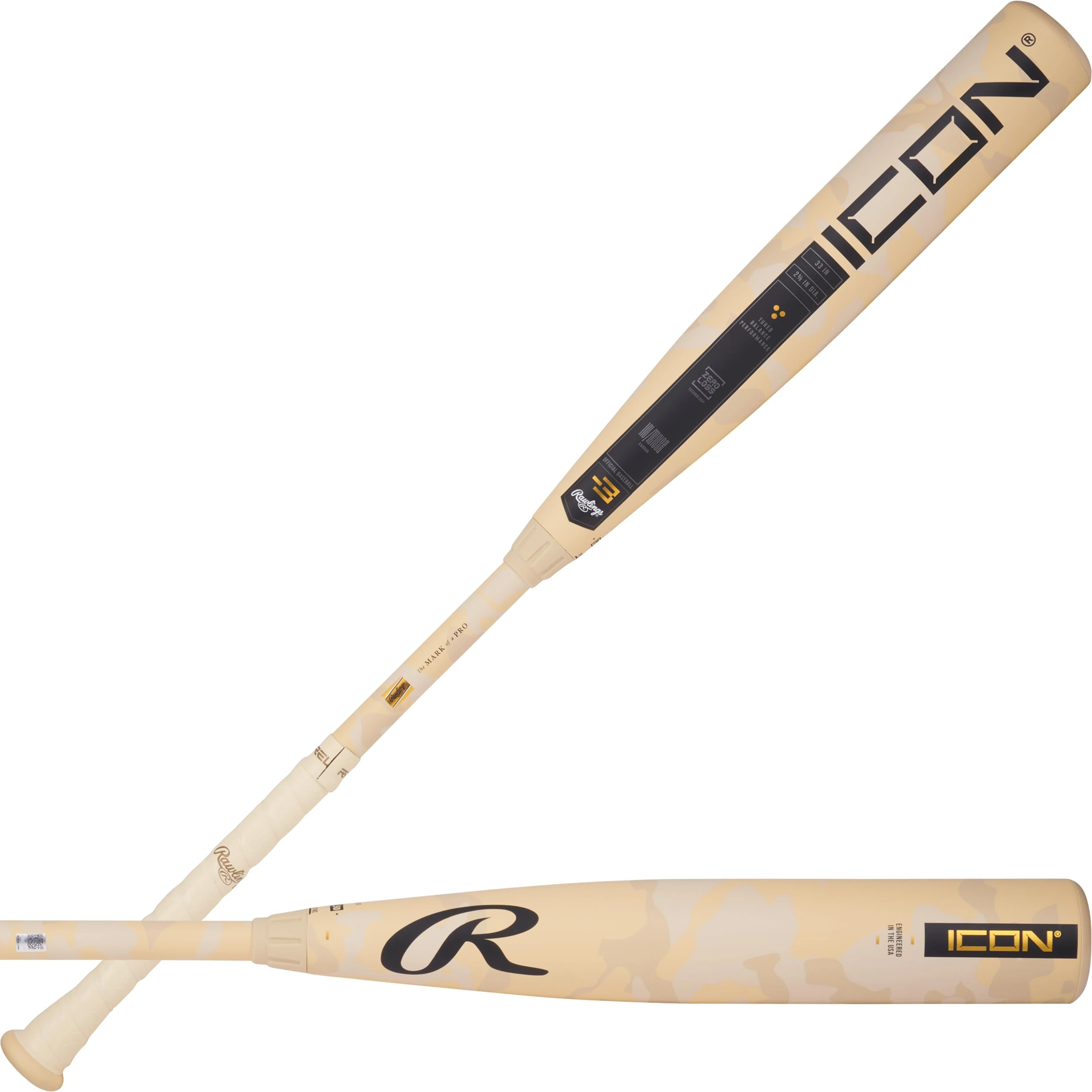 Rawlings | 2025 | ICON Baseball Bat | BBCOR | 2 5/8' Barrel | 32' | -3