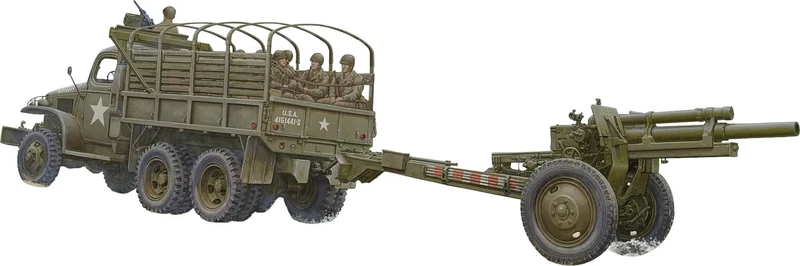 I Love Kits - 1/35 CCKW-325 with M2A1 105mm Howitzer - Plastic Model Making - Scale: 1:35