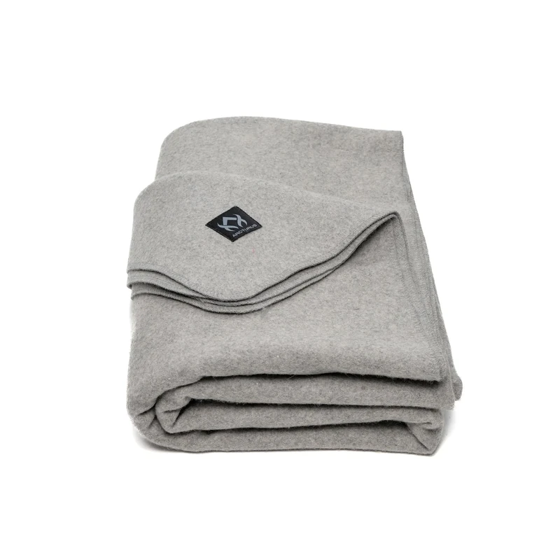 Arcturus Military Wool Blanket - 4.5 lbs, Warm, Thick, Washable, Large 64" x 88" - Great for Camping, Outdoors, Sporting Events, and Survival Kits (Stone Gray)