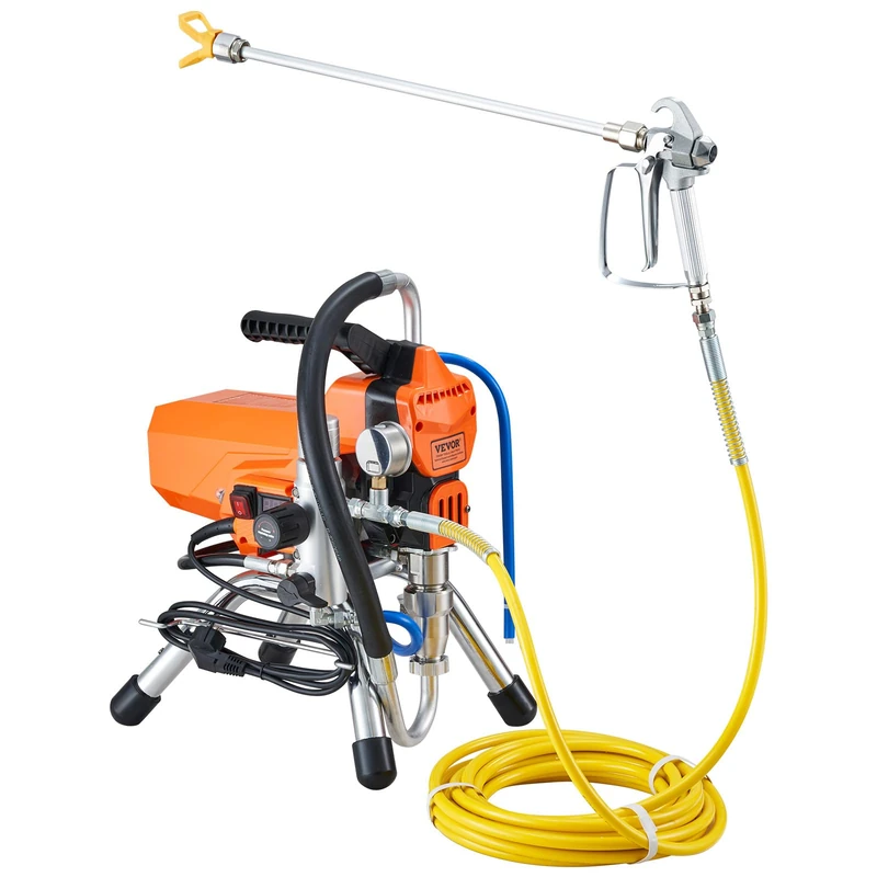 RICHRICH 2000W Spray Paint System Airless Sprayer with High Pressure Hose Wall Spray Gun 3000PSI for Indoor Outdoor Oil Water Based Paint