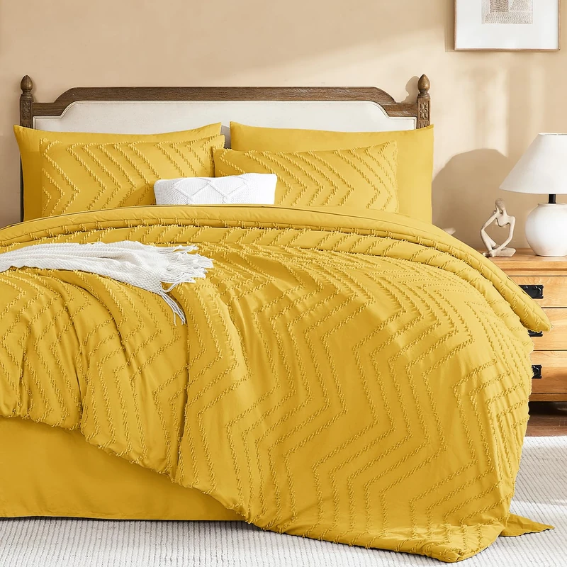 Litanika Queen Comforter Set with Sheets, 7 Pieces Boho Bed in a Bag