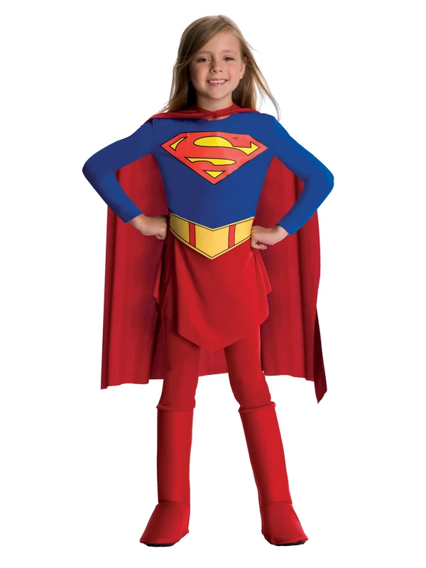 Rubies DC Supergirl and Deluxe Supergirl Two Costume Bundle