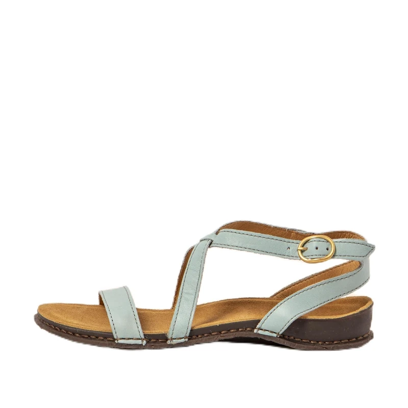 El Naturalista Women's N5802 PANGLAO Flat Sandal, Blue, 4 UK