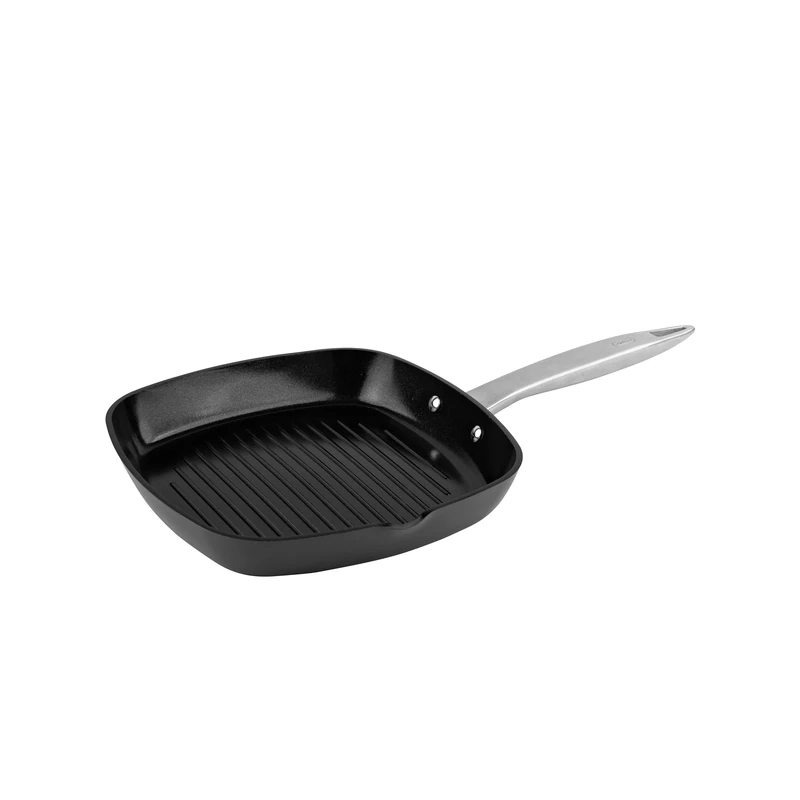 Zyliss Non-Stick Ultimate Pro Ceramic Grill Pan 26cm, Griddle Pan, Long Lasting Recycled Aluminium, Induction Hob Suitable, Oven Safe, PFAS Free, 10 Year Guarantee