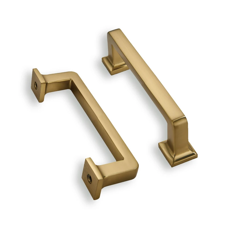khtumeware 20 Pack Brushed Brass Cabinet Pulls, 3 Inch(76mm) Hole Centers Cabinet Handles Kitchen Hardware Straight Bar for Cabinets and Drawer Pulls