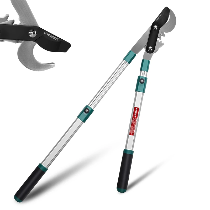 HYCHIKA Bypass Lopper 99CM, Telescopic Tree Loppers for Gardening, Branch Cutters, Ø50 mm max., Carbon Steel Blade, Extendable Garden Shears for Cutting, Pruning Dry and Wet Branches