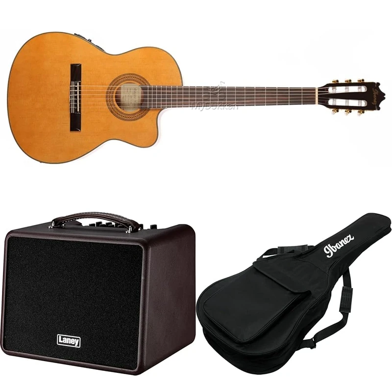 Ibanez GA5TCE-AM Classical Series - Electro-Acoustic Thinline Guitar -, Amber High Gloss