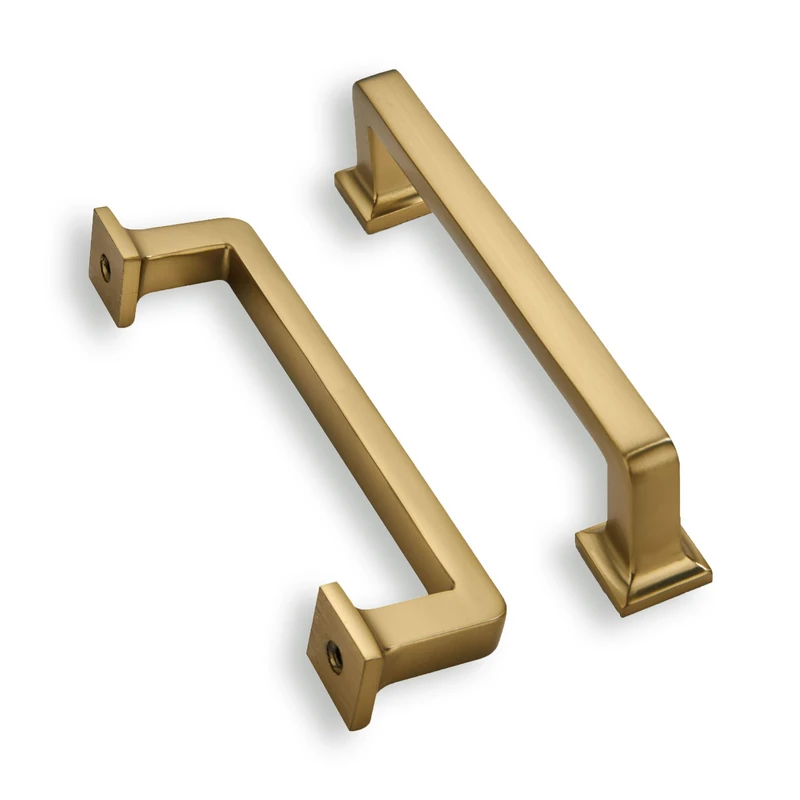 khtumeware 20 Pack Brushed Brass Cabinet Pulls, 3-3/4 Inch(96mm) Hole Centers Cabinet Handles Kitchen Hardware Straight Bar for Cabinets and Drawer Pulls