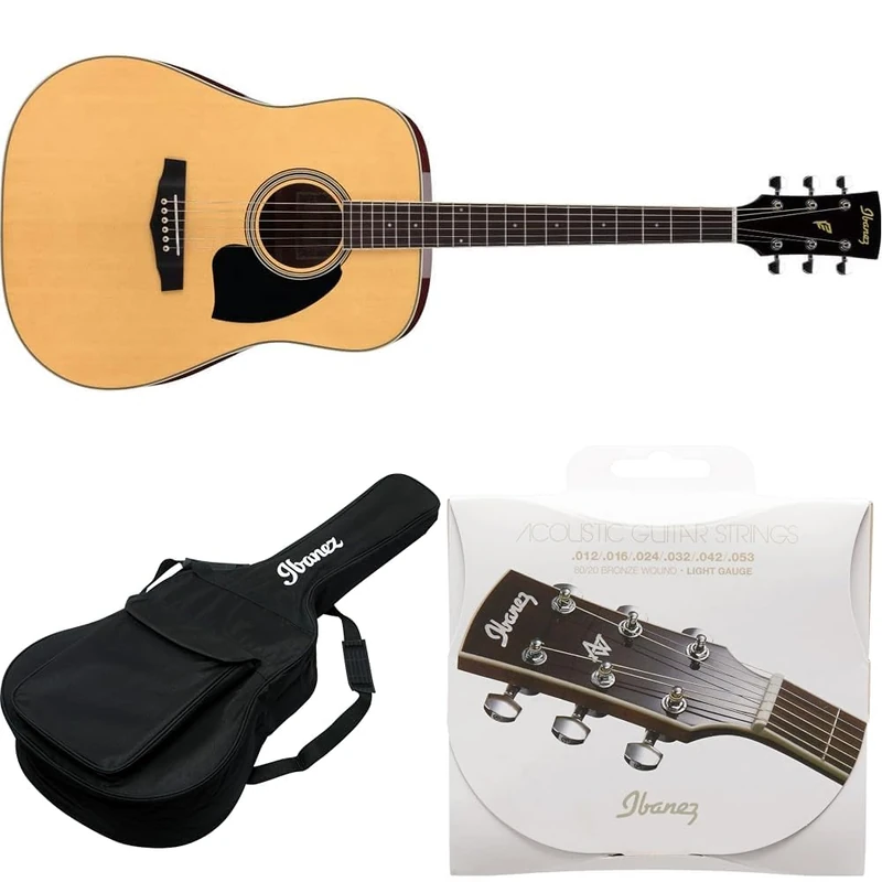 Ibanez Performance Series PF15-NT - Full Size Acoustic Guitar - Natural High Gloss,Full Acoustic