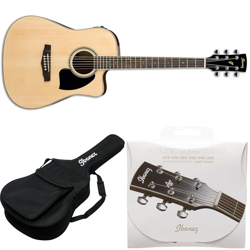 Ibanez Performance Series PF15ECE-NT - Full Size Electro-Acoustic Guitar - Natural High Gloss