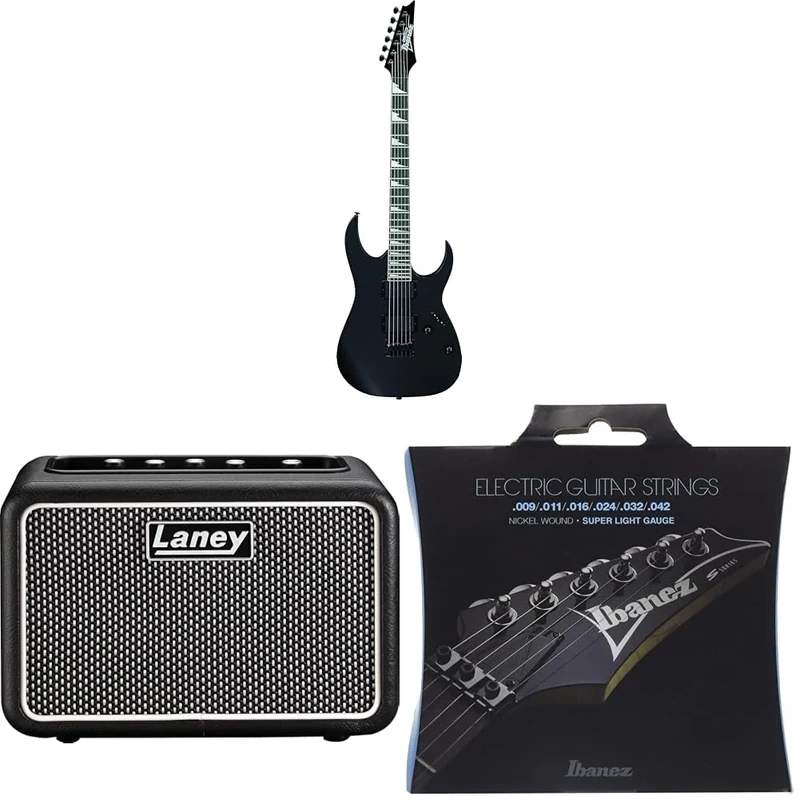 Ibanez GRG121DX-BKF GIO RG Series Electric Guitar - Black Flat