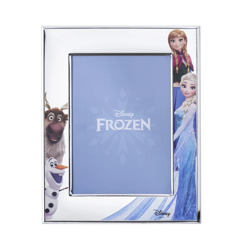 VALENTI & CO. Disney Baby - Frozen - Silver Table Photo Frame, Gift Idea for Girls or Girls for Christening or Birthday