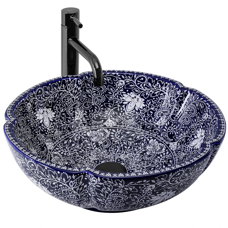 Rea REA-U7505 Bathroom Sink Made of Ceramic Sevilla-pattern-REA-U7505, Pattern