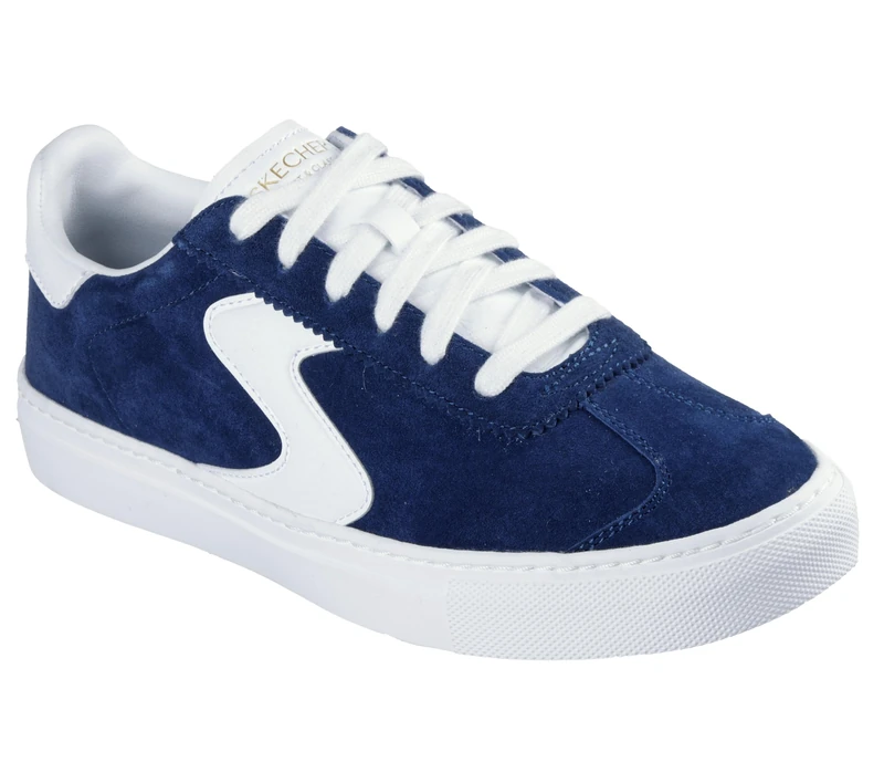 Skechers Women's Arch Fit Legend-Vivid Hues Sneaker, Navy, 7.5