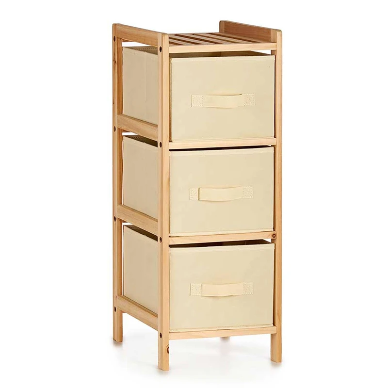 KIPIT Collection Cream 3 Drawer Cabinet - Image 1