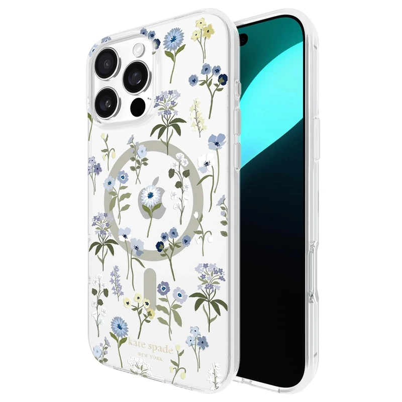 Kate Spade New York iPhone 16 Pro Max Case - Compatible with MagSafe - Designer Phone Case - Precious Bloom