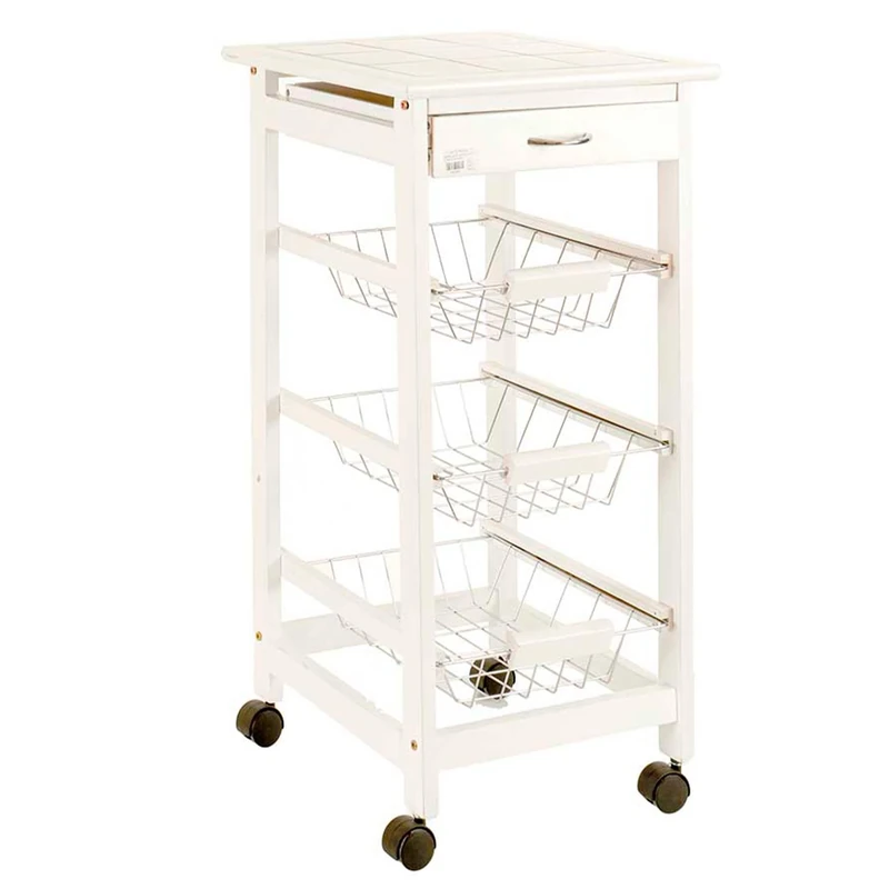 San Ignacio KINVARA collection 3 floors white metal vegetable bowl