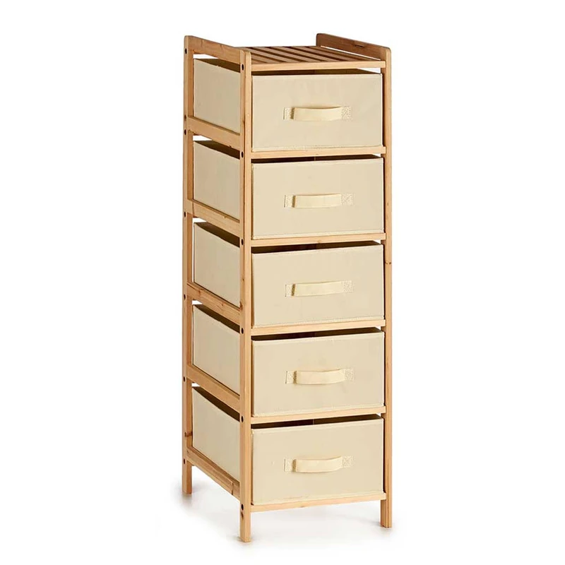 KIPIT Collection Cream 5 Drawer Wide Cabinet - Image 1