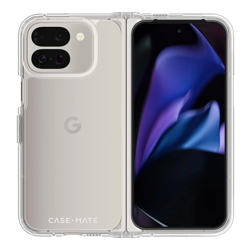 Case-Mate Google Pixel 9 Pro Fold Case [8”, 2024] [12ft Drop Protection] [Wireless Charging] Tough Clear Phone Case for Google Pixel 9 Pro Fold - Anti-Yellowing, Anti-Scratch Tech, Shockproof, Slim