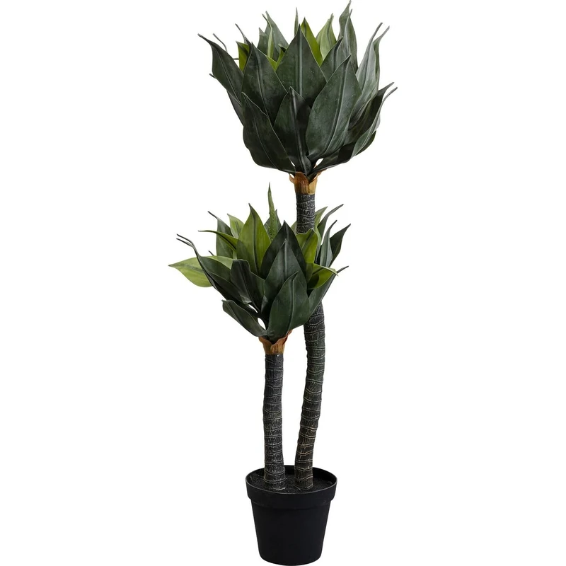 Kare Design Decorative Plant Agave, Green, Allergy-Friendly, Easy Care, No Pollen or Mould Formation, Decorative Object for Living Room, Large Artificial Plant, with Pot, 120 x 75 x 55 cm (H x W x D)
