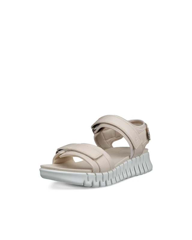 ECCO Women's Gruuv Sol Sandal, Limestone, 10/10.5 UK