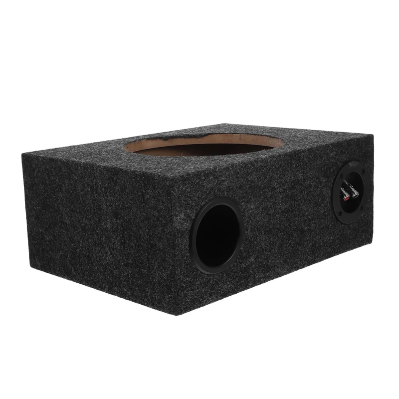 SOLUSTRE 10 Inch Sub Box Subwoofer Enclosure Box Fit for 10 Inch Subwoofer Automotive Interior Supply Black ABS Wood Material Clarity Sound Car Interior Upgrade