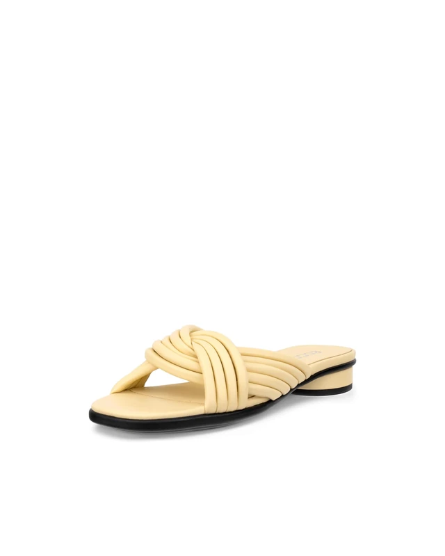 ECCO Women's Sculpted Alba 25 Slide Sandal, Straw, 6/6.5 UK - Image 1