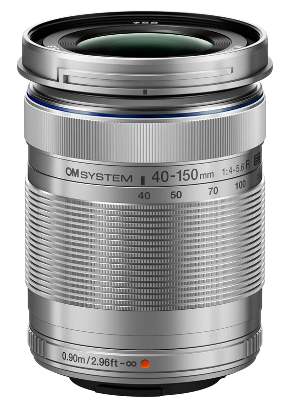 OM SYSTEM M.Zuiko Digital ED 40-150mm f/4-5.6 R Lens for Micro Four Thirds, Silver