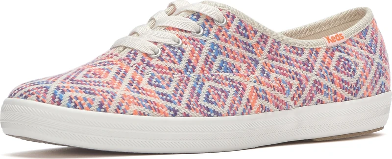Keds Women's Champ-5a Fashion Sneaker, Multi Diamond Neon Woven, 5.5 UK - Image 1