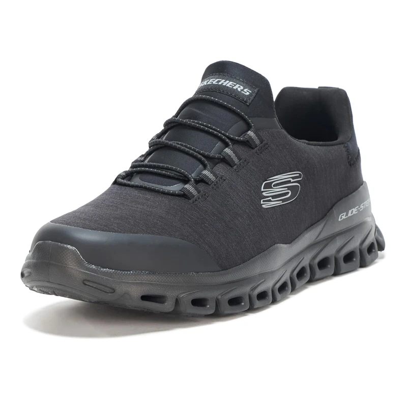 Skechers Men's Glide-Step RYLA Sneaker, Black, 9.5 UK