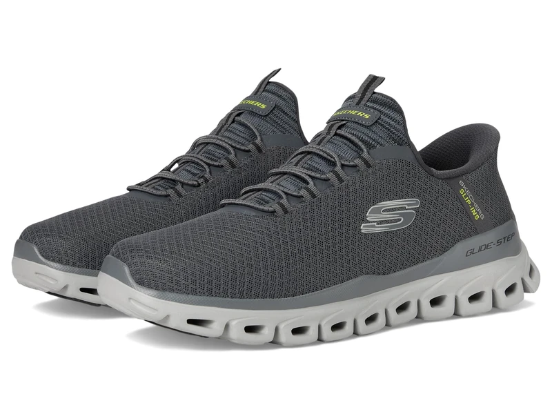 Skechers Men's Glide-Step Noxus Hands Free Slip-in Sneaker, Charcoal, 11.5