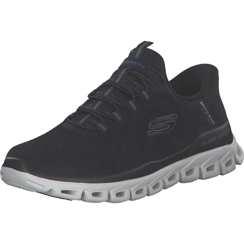 Skechers Men's Glide-Step Noxus Hands Free Slip-in Sneaker, Black, 9.5 UK Wide