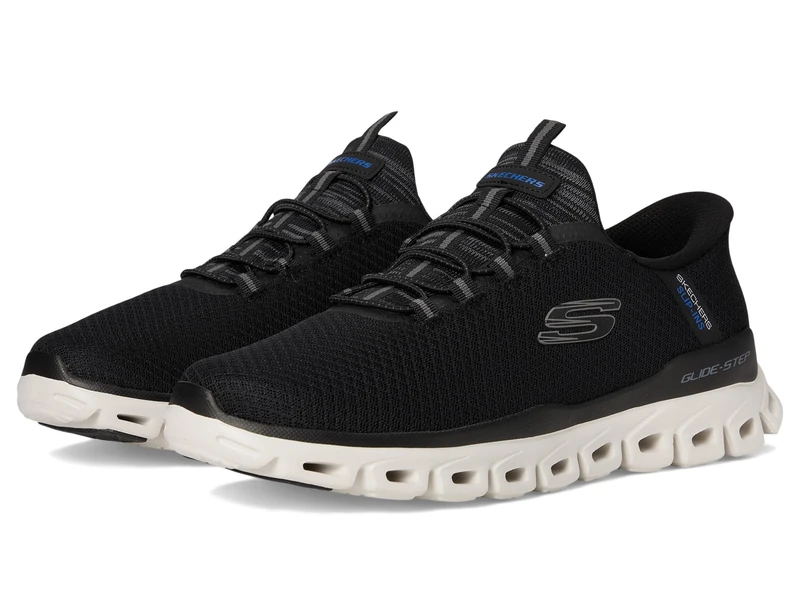Skechers Men's Glide-Step Noxus Hands Free Slip-in Sneaker, Black, 11 Wide