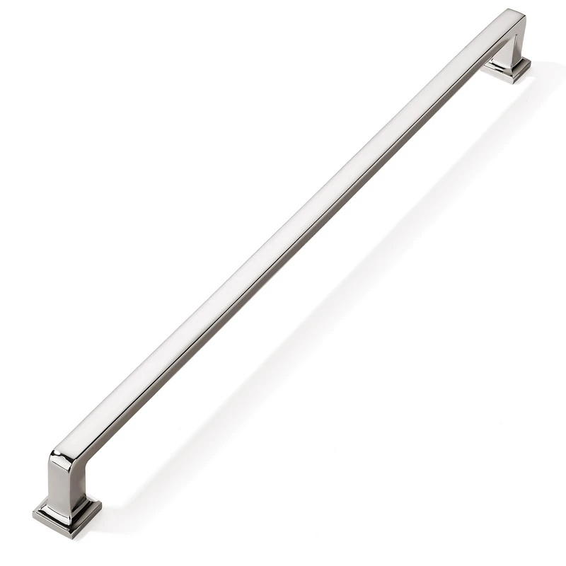 khtumeware 1 Pack Polished Nickel Cabinet Appliance Pulls, 18 Inch(457mm) Hole Centers Cabinet Handles Kitchen Hardware Straight Bar for Cabinets and Drawer Pulls