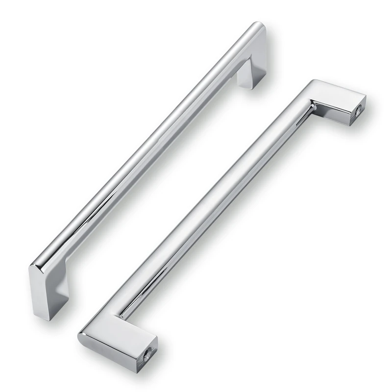 khtumeware 8 Inch Hole Center 10 Pack Polished Chrome Cabinet Pulls Heavy Duty Solid Kitchen Drawer Handle, Hardware for Bathroom, Drawer, Cabinet, Door Cabinet