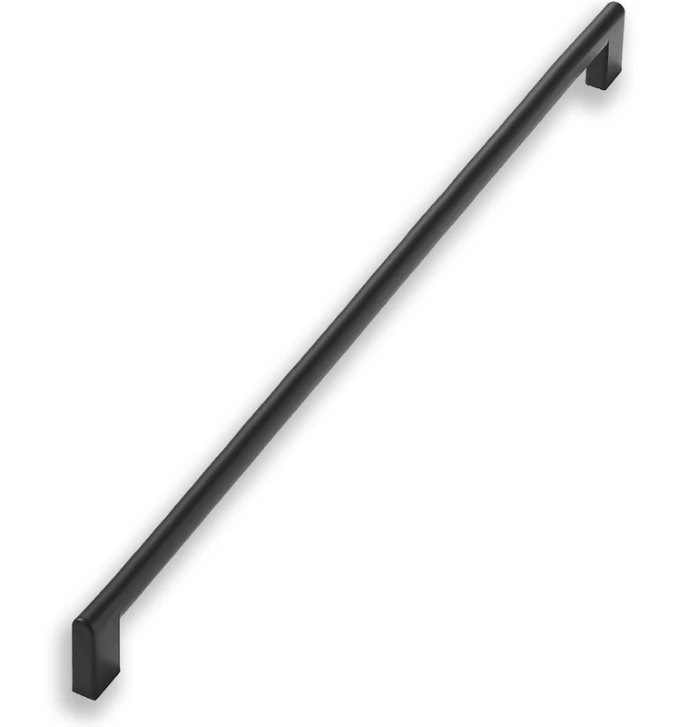 khtumeware 18 Inch Hole Center 1 Pack,Matte Black Heavy Duty Solid Cabinet Pulls,Kitchen Drawer Handle, Hardware for Bathroom, Drawer, Cabinet, Door Cabinet