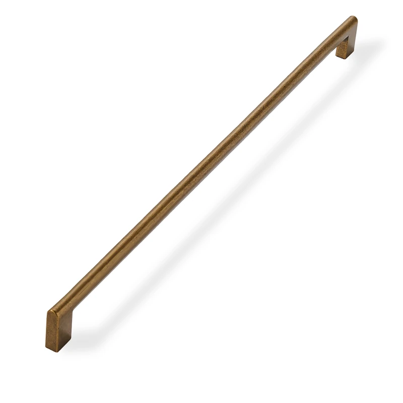 khtumeware 18 Inch Hole Center 1 Pack,Antique Brass Heavy Duty Solid Cabinet Pulls,Kitchen Drawer Handle, Hardware for Bathroom, Drawer, Cabinet, Door Cabinet