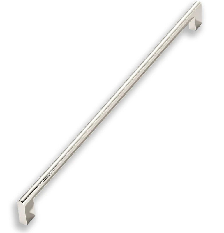 khtumeware 18 Inch Hole Center 1 Pack,Polished Nickel Heavy Duty Solid Cabinet Pulls,Kitchen Drawer Handle, Hardware for Bathroom, Drawer, Cabinet, Door Cabinet