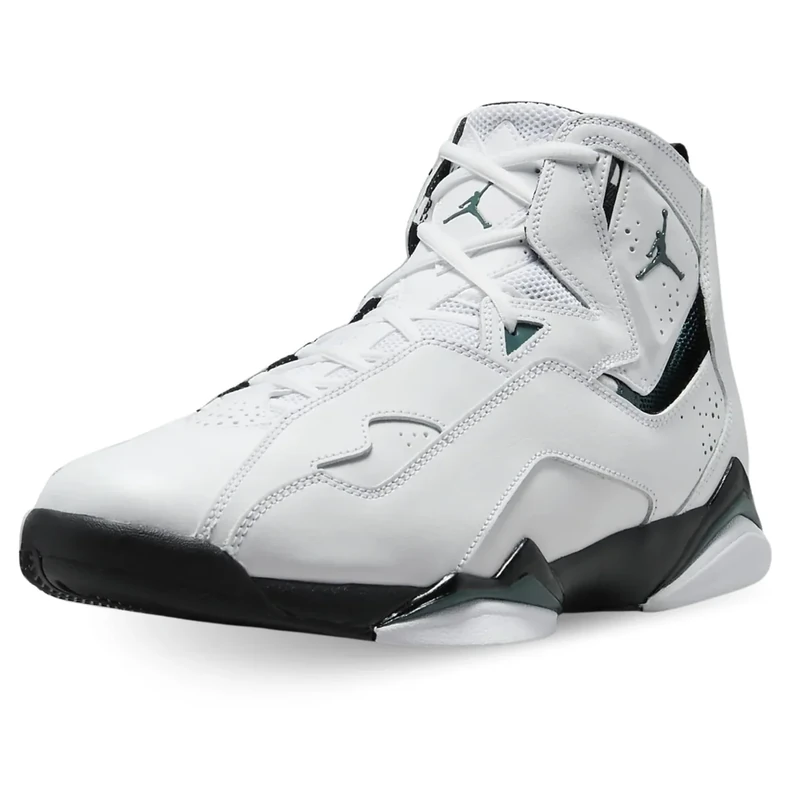 Nike Men's Jordan True Flight Sneaker, White Black Oxidized Green, 8.5 UK