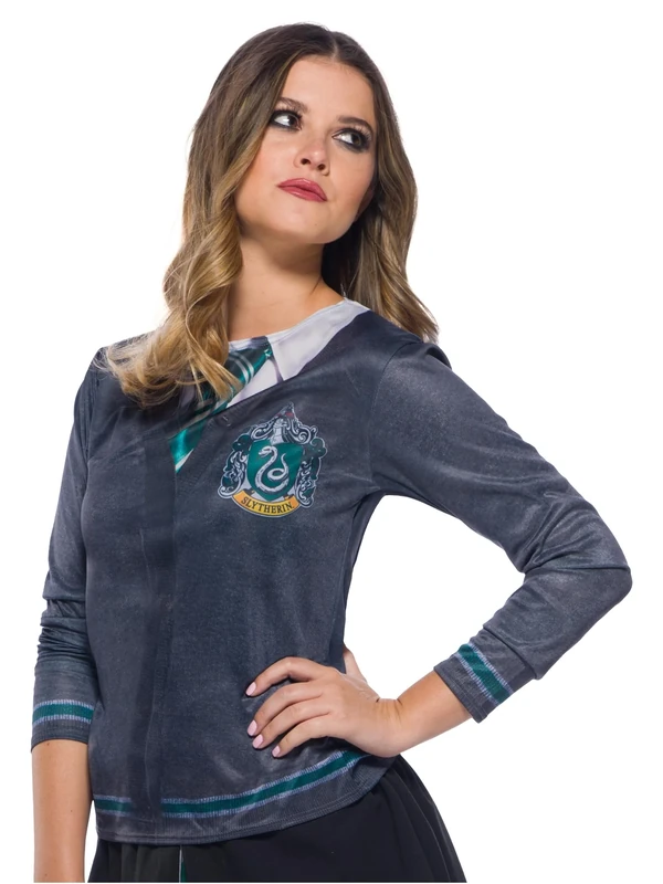 Rubies Official Harry Potter Slytherin Costume Skirt and Top Bundle, Adult Fancy Dress Up, Size NS and Large Halloween, World Book Day