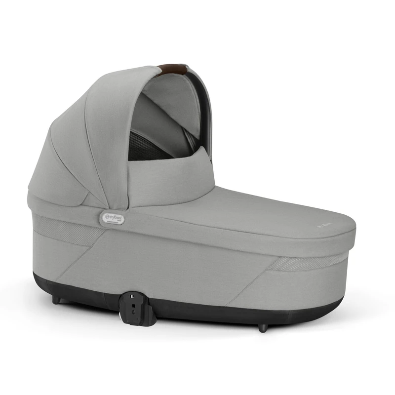 Cybex Cot S Lux Stone Grey-mid Grey PU1 - Baby Pram - Image 1