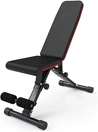 XDAWQP Weight Bench Adjustable Bench Folding Dumbbell Bench Dumbbell Training Bench Fitness Bench Men's Bench Press Home Fitness Equipment, with A Weight of About 400kg